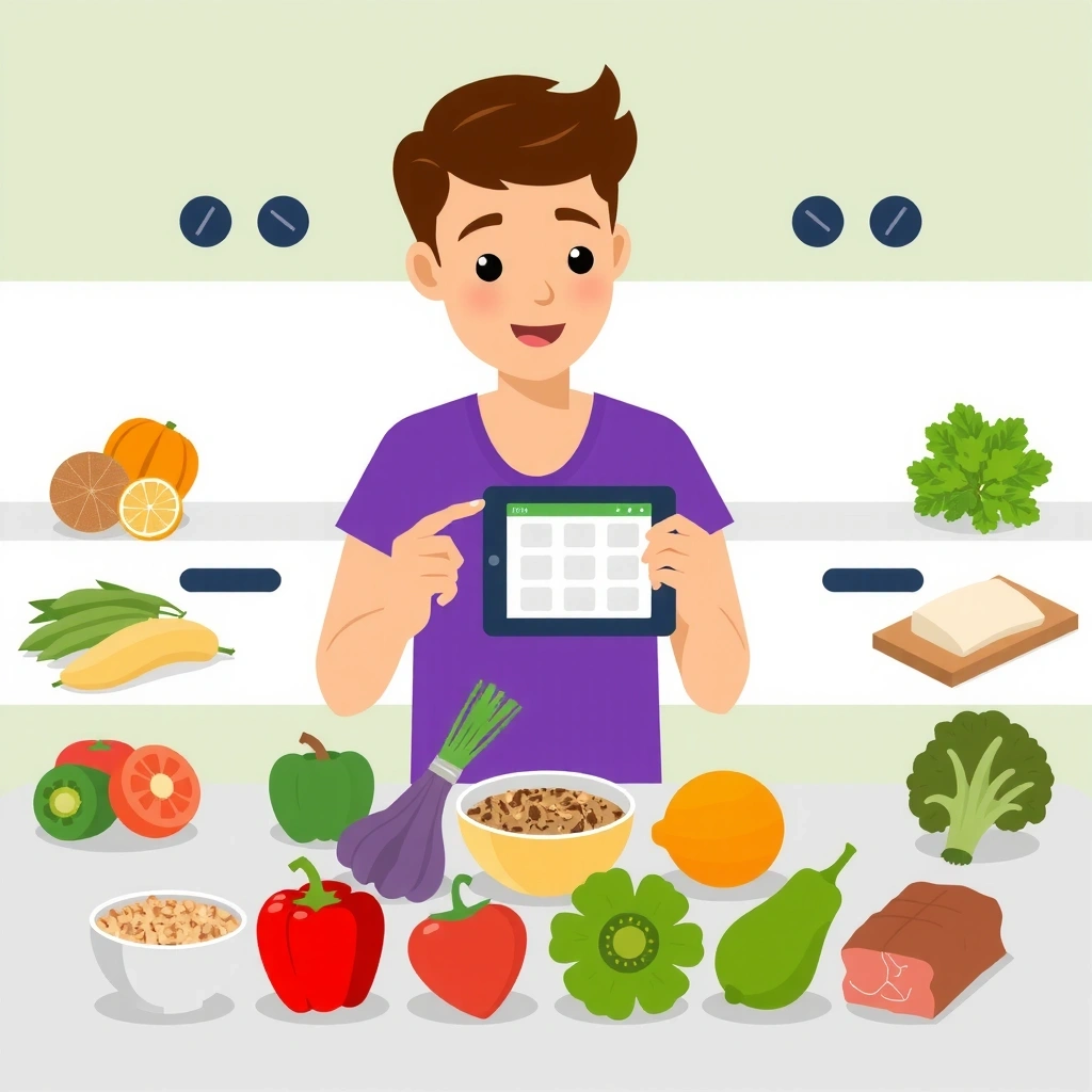 Ilustrace tvorby personalizovaného jídelníčku